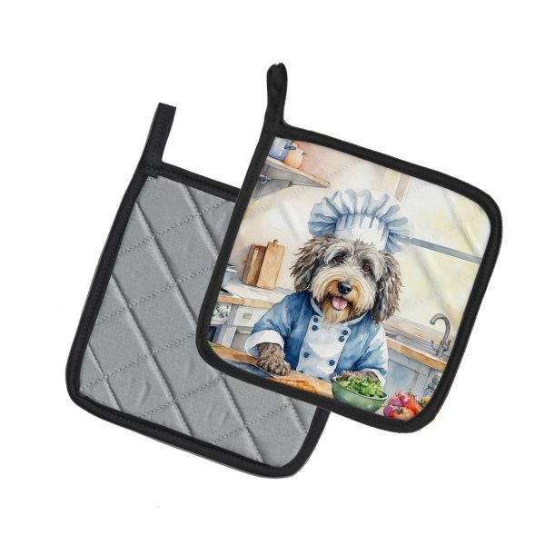 Bergamasco Sheepdog The Chef Pair of Pot Holders Online Hot Sale - Image 2