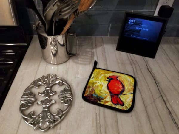 Sha Red Baba Bird Pair of Pot Holders Hot on Sale - Image 3