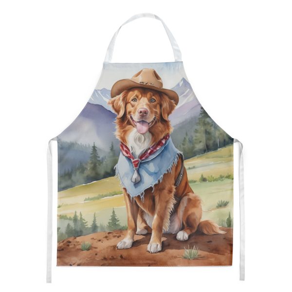 Nova Scotia Duck Tolling Retriever Cowboy Welcome Apron on Sale