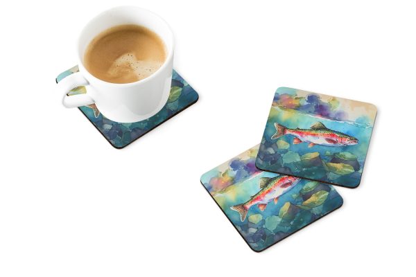 Rainbow Trout Foam Coasters Fashion - Image 2