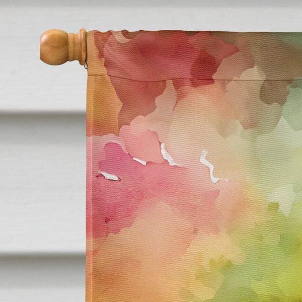 Virginia American Dogwood in Watercolor House Flag Online now - Image 3