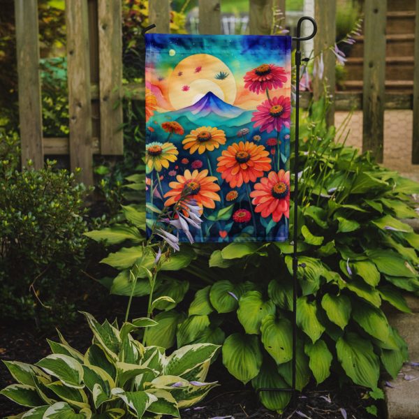 Zinnias in Color Garden Flag – Outdoor Decorative Garden Flag Online - Image 2