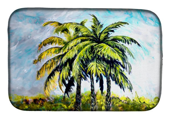 Tropical Breeze Palm Trees Dish Drying Mat Discount