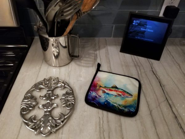 Rainbow Trout Pair of Pot Holders Online Hot Sale - Image 3