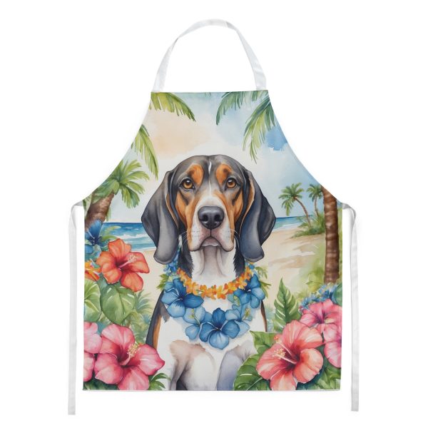 American English Coonhound Luau Apron on Sale