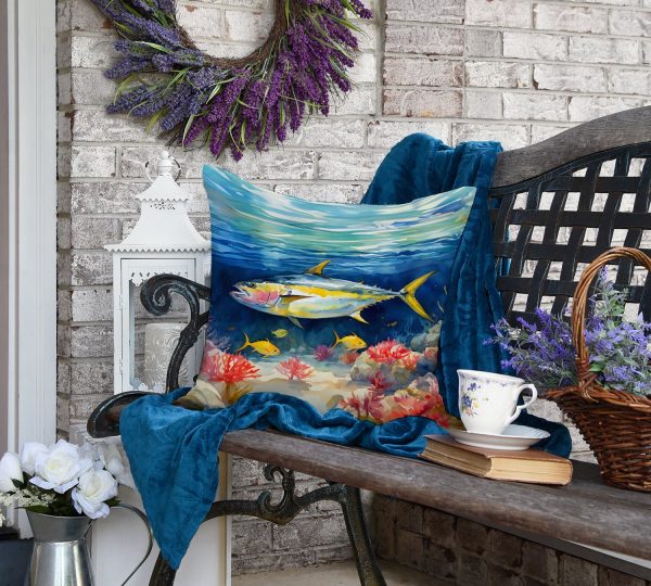 Yellowfin Tuna Throw Pillow For Cheap - Image 4