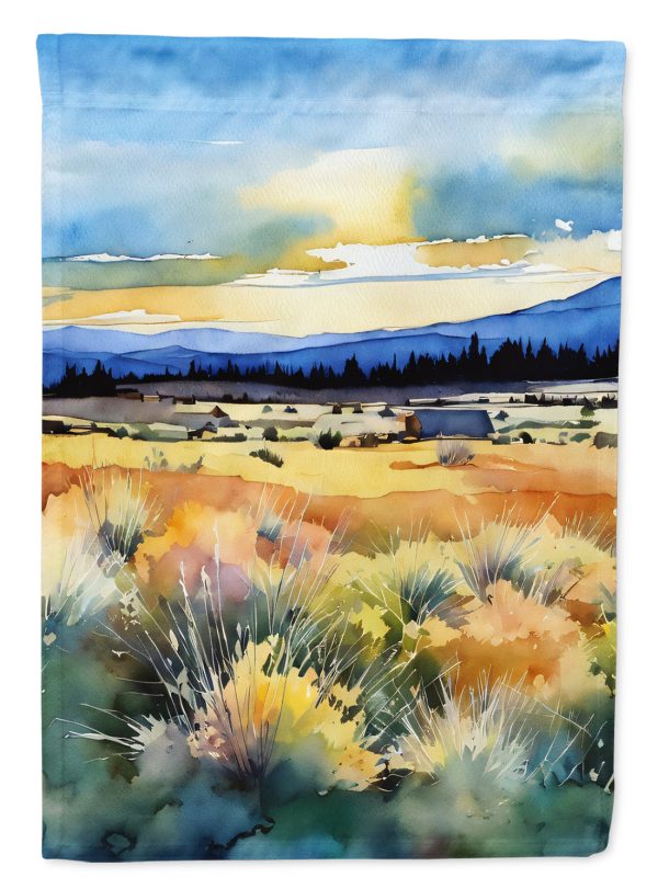 Nevada Sagebrush in Watercolor House Flag For Discount