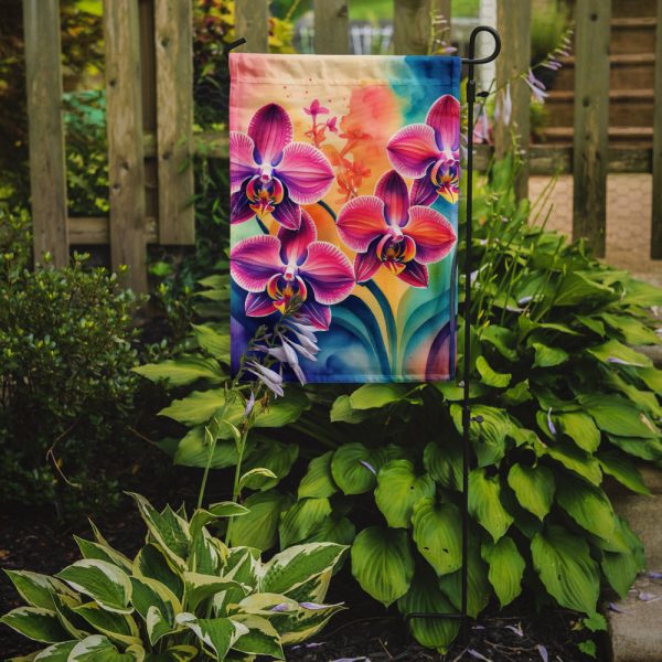 Orchids in Color Garden Flag – Outdoor Decorative Garden Flag Discount - Image 2
