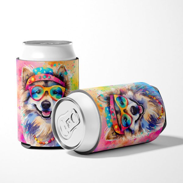 Keeshond Hippie Dawg Can or Bottle Hugger Online Hot Sale - Image 5