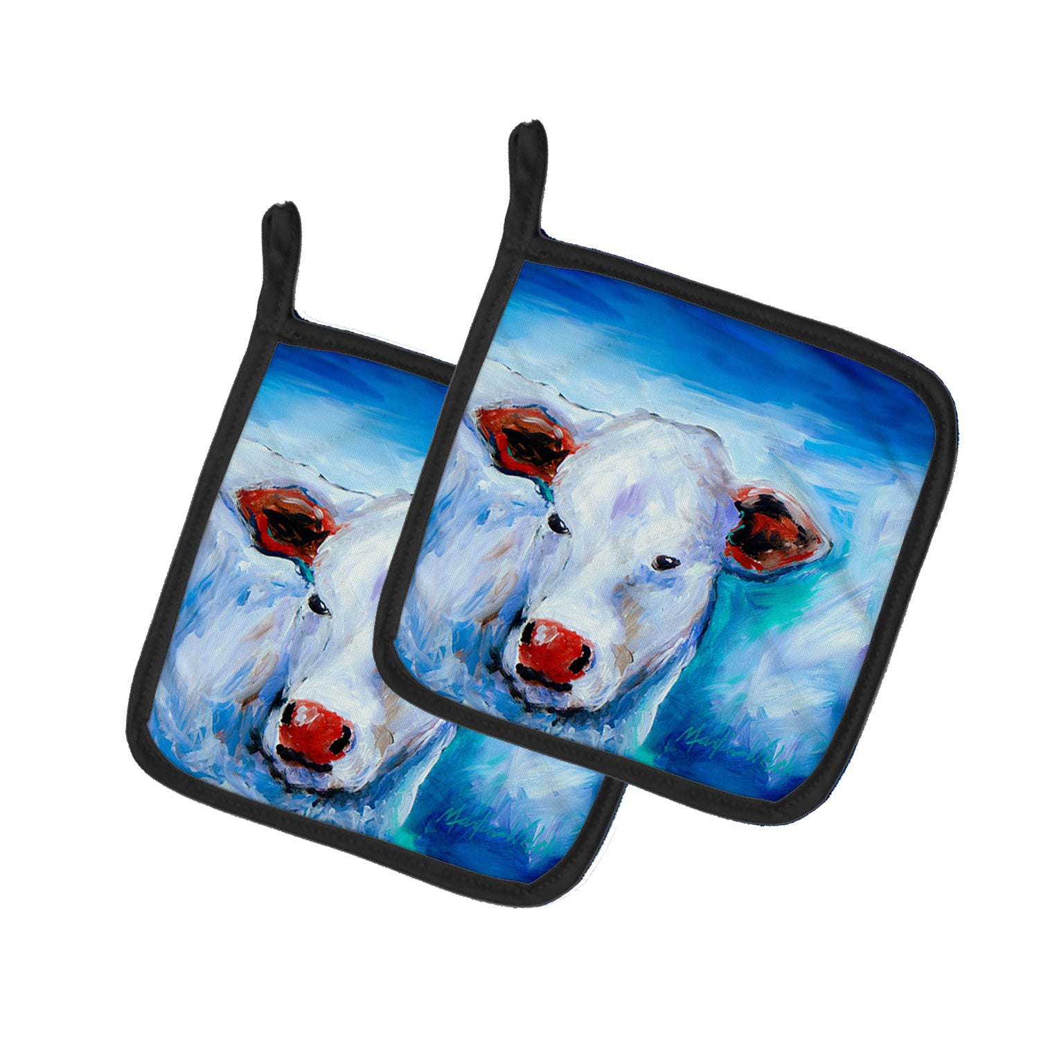Move Over Cow Pair of Pot Holders For Sale