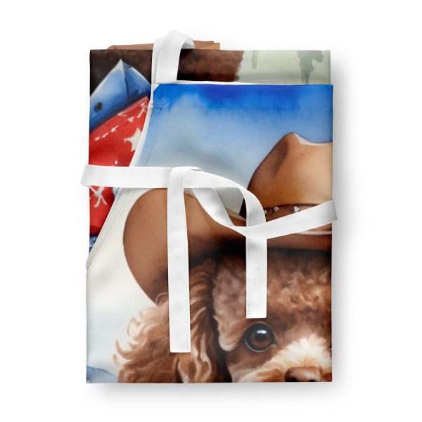 Poodle Cowboy Welcome Apron Online - Image 3