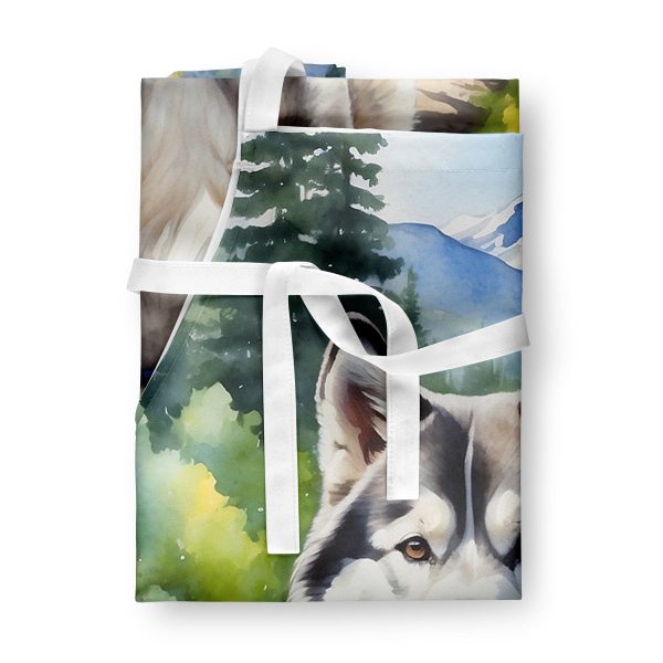 Alaskan Malamute Spring Garden Apron For Cheap - Image 3