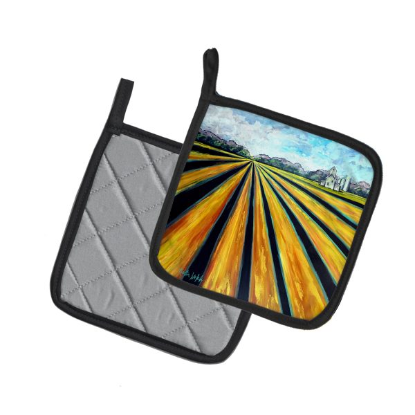 Silos Farm Land Pair of Pot Holders Supply - Image 2