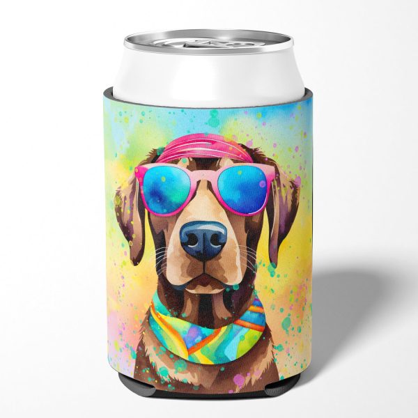 Chocolate Labrador Hippie Dawg Can or Bottle Hugger Sale - Image 2