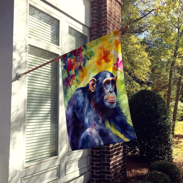 Chimpanzee House Flag For Cheap - Image 2
