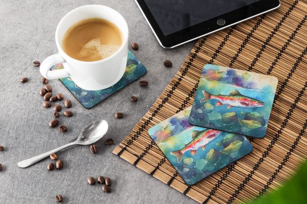 Rainbow Trout Foam Coasters Fashion - Image 3