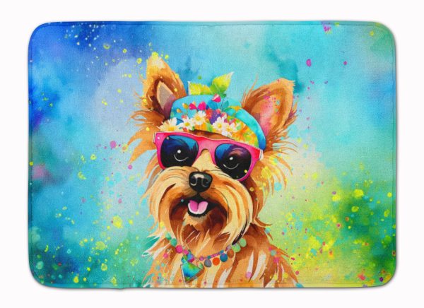Yorkshire Terrier Hippie Dawg Memory Foam Kitchen Mat Online Sale