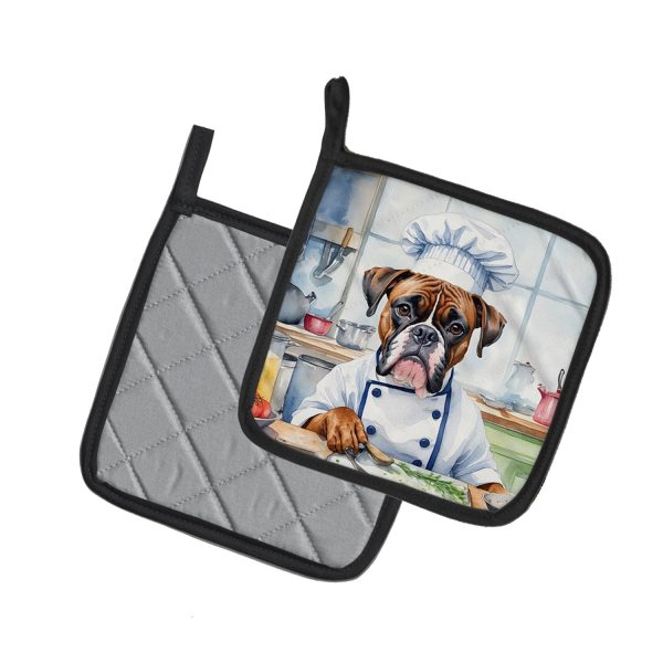 Boxer The Chef Pair of Pot Holders Supply - Image 2