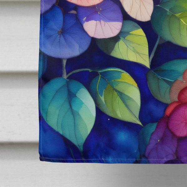 Hydrangeas in Color House Flag Cheap - Image 4