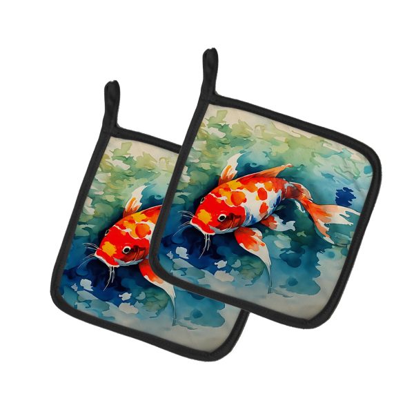Koi Fish Pair of Pot Holders For Cheap