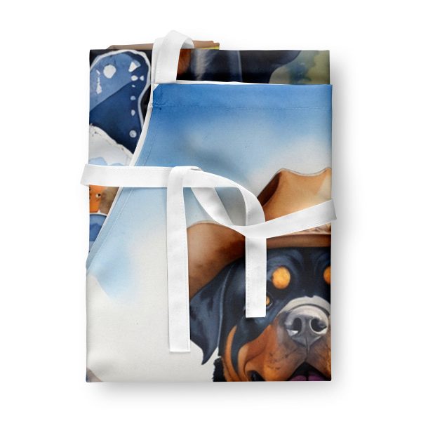 Rottweiler Cowboy Welcome Apron Online - Image 3