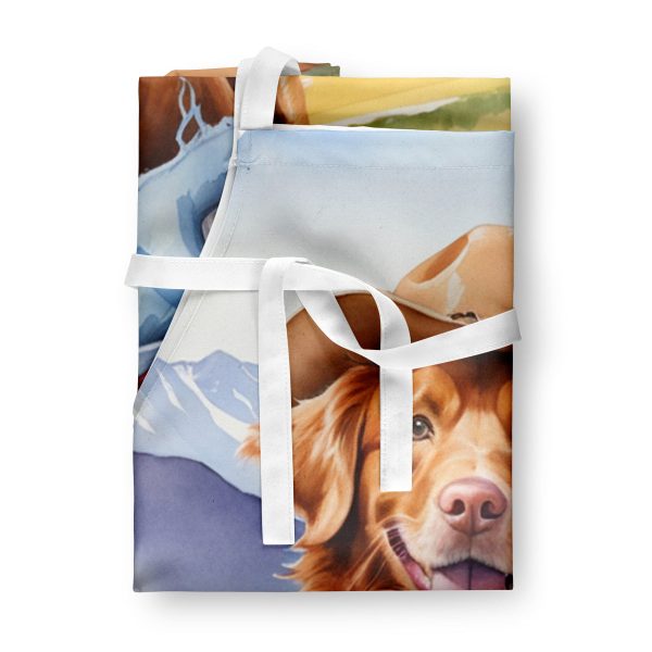 Nova Scotia Duck Tolling Retriever Cowboy Welcome Apron on Sale - Image 3