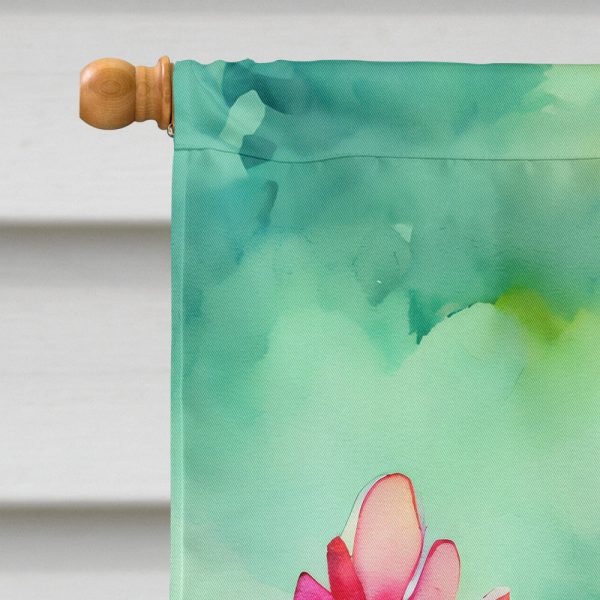 Texas Bluebonnets in Watercolor House Flag on Sale - Image 3