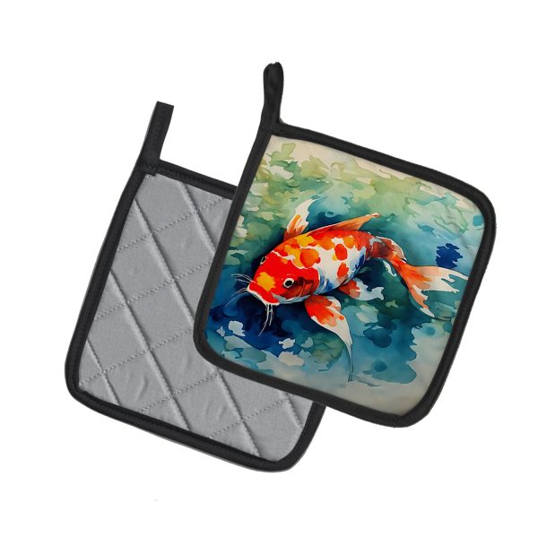 Koi Fish Pair of Pot Holders For Cheap - Image 2