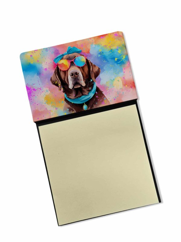 Chocolate Labrador Hippie Dawg Sticky Note Holder Discount