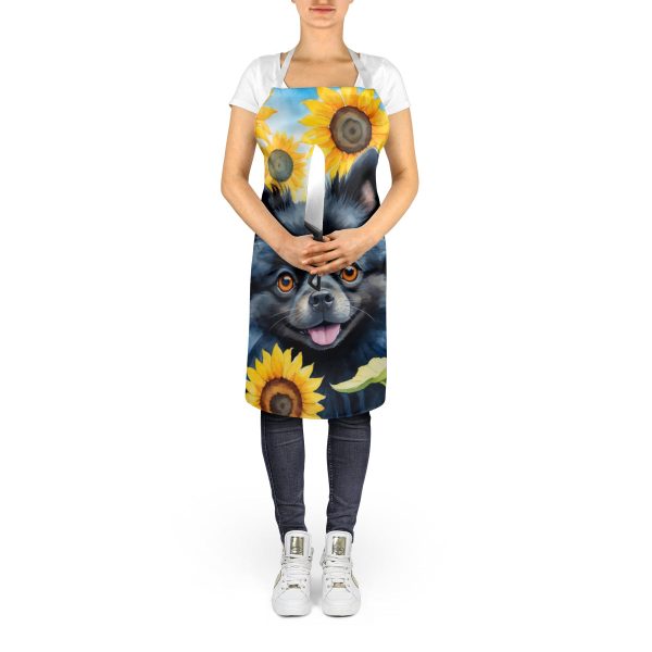 Pomeranian in Sunflowers Apron Sale - Image 5