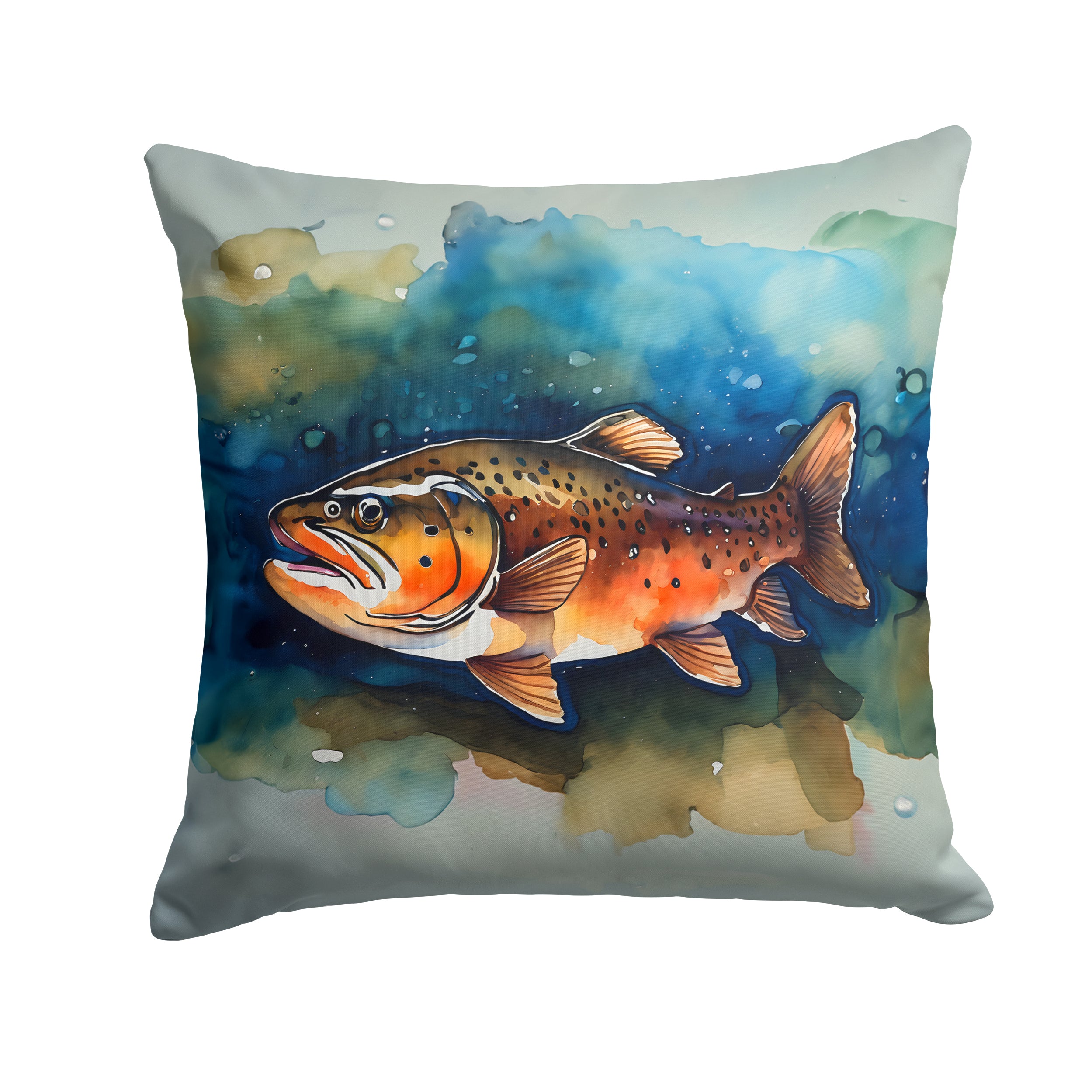 Brown Trout Throw Pillow Online