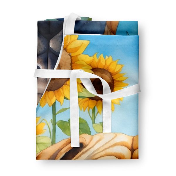 Shar Pei in Sunflowers Apron For Discount - Image 3
