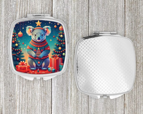 Koala Christmas Compact Mirror Hot on Sale - Image 4