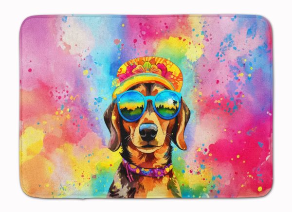 Dachshund Hippie Dawg Memory Foam Kitchen Mat Online