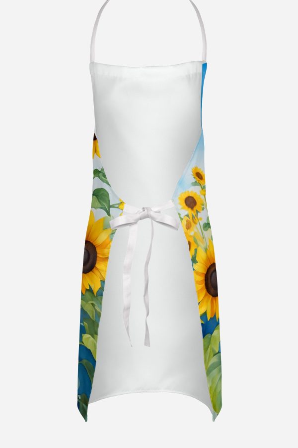 Saluki in Sunflowers Apron Sale - Image 4