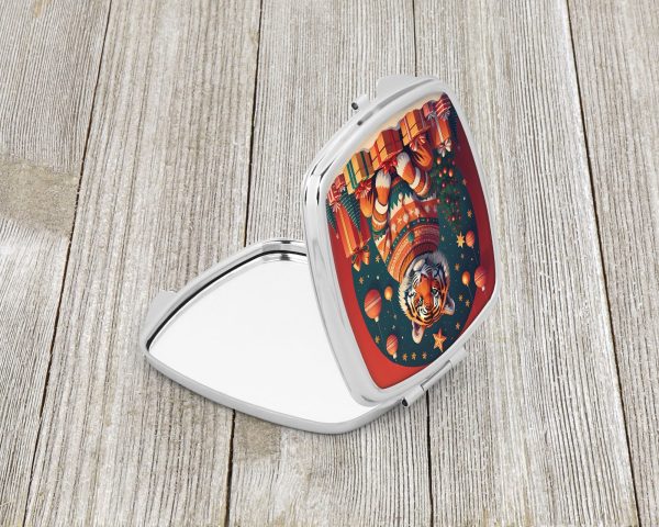 Tiger Christmas Compact Mirror Discount - Image 2
