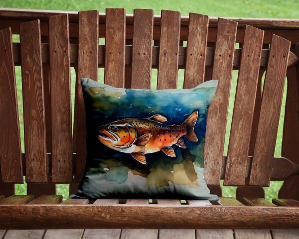 Brown Trout Throw Pillow Online - Image 2