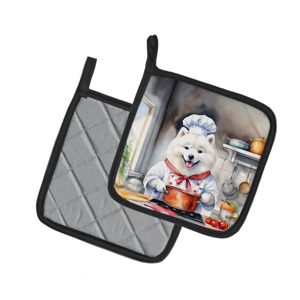 Samoyed The Chef Pair of Pot Holders Fashion - Image 2
