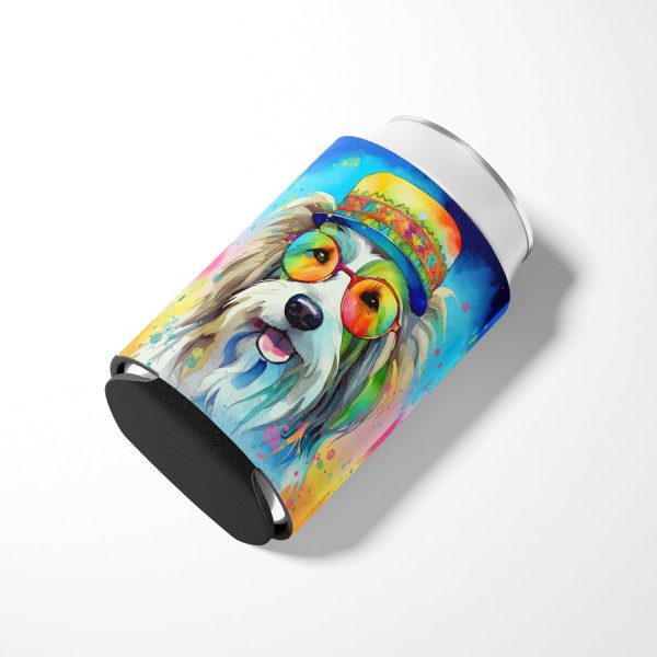 Bearded Collie Hippie Dawg Can or Bottle Hugger For Discount - Image 3
