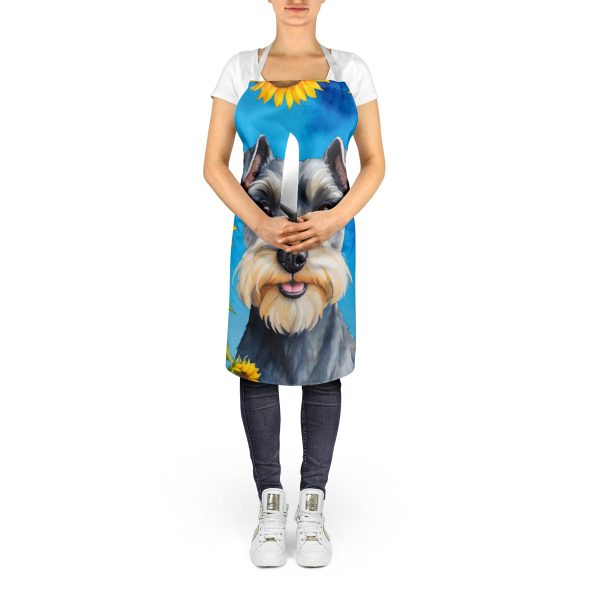 Schnauzer in Sunflowers Apron Sale - Image 5