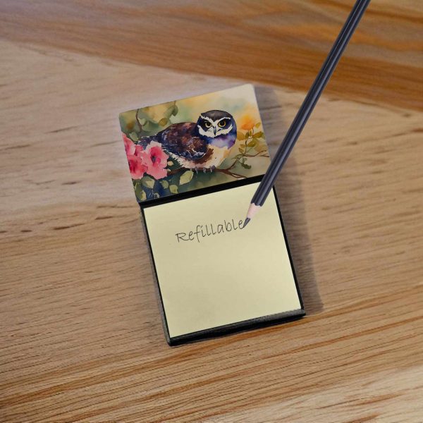 Spectacled Owl Sticky Note Holder Supply - Image 2