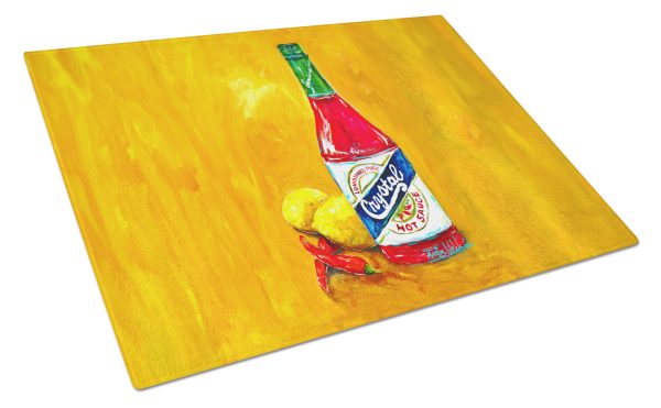 Got Sauce Hot Sauce Glass Cutting Board Online Hot Sale