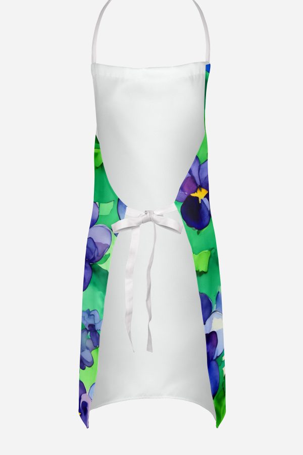 Wisconsin Wood Violets in Watercolor Apron Fashion - Image 4