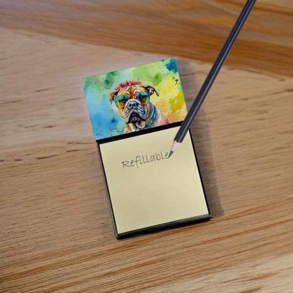 Bullmastiff Hippie Dawg Sticky Note Holder Online Hot Sale - Image 2