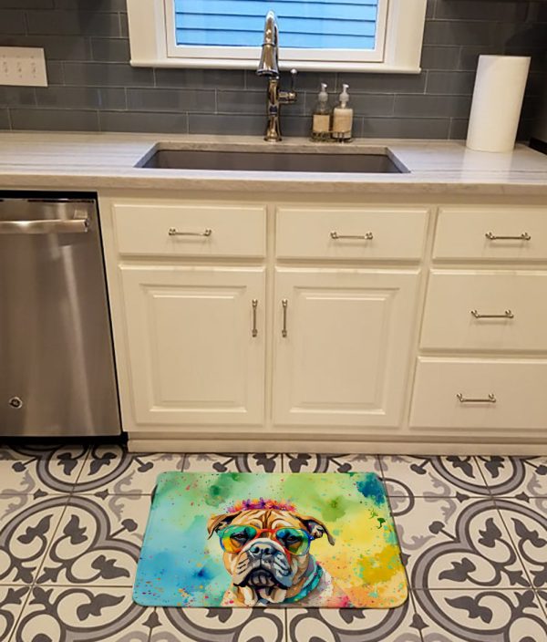 Bullmastiff Hippie Dawg Memory Foam Kitchen Mat Online Sale - Image 2