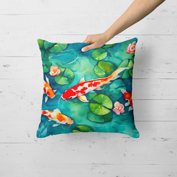 Koi Fish Throw Pillow Fashion - Image 2