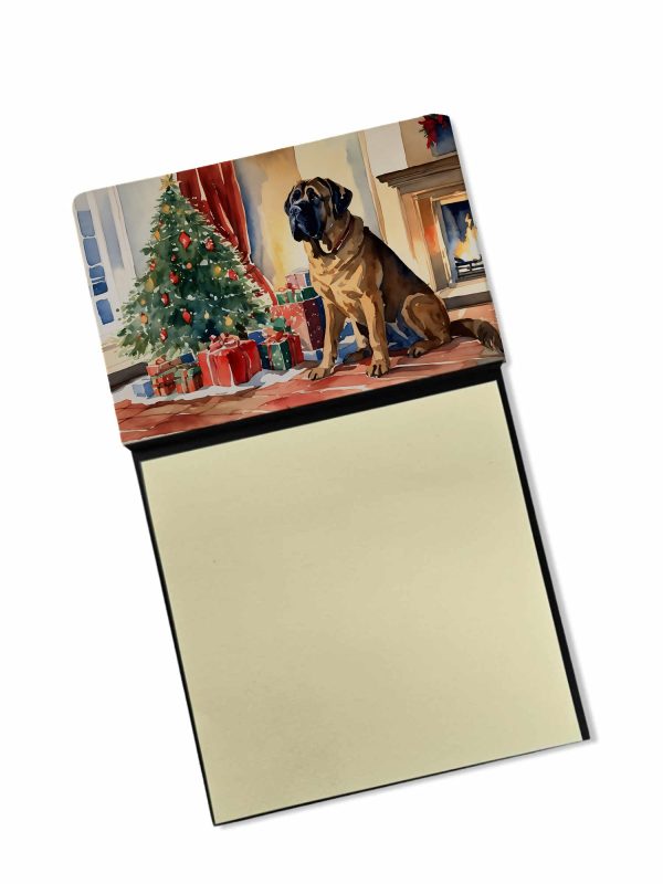 Mastiff Cozy Christmas Sticky Note Holder Supply
