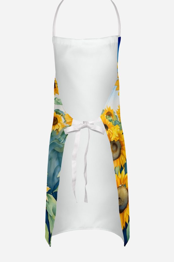 Basset Hound in Sunflowers Apron on Sale - Image 4