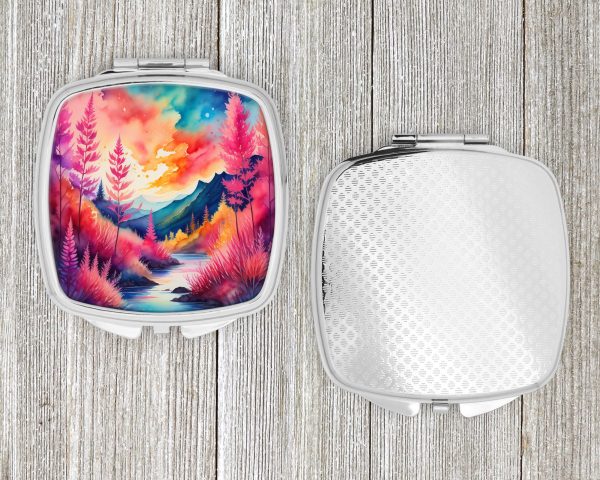 Colorful Astilbe Compact Mirror Hot on Sale - Image 4