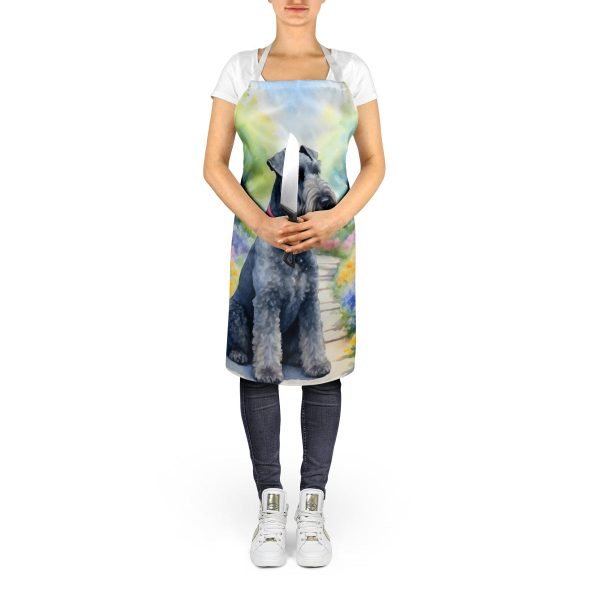 Kerry Blue Terrier Spring Path Apron For Sale - Image 5
